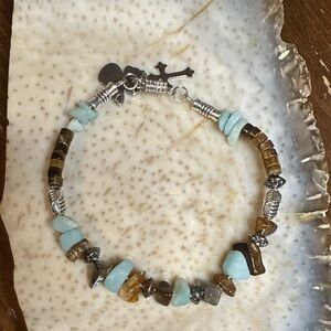Amazonite & Tiger Eye Bracelet